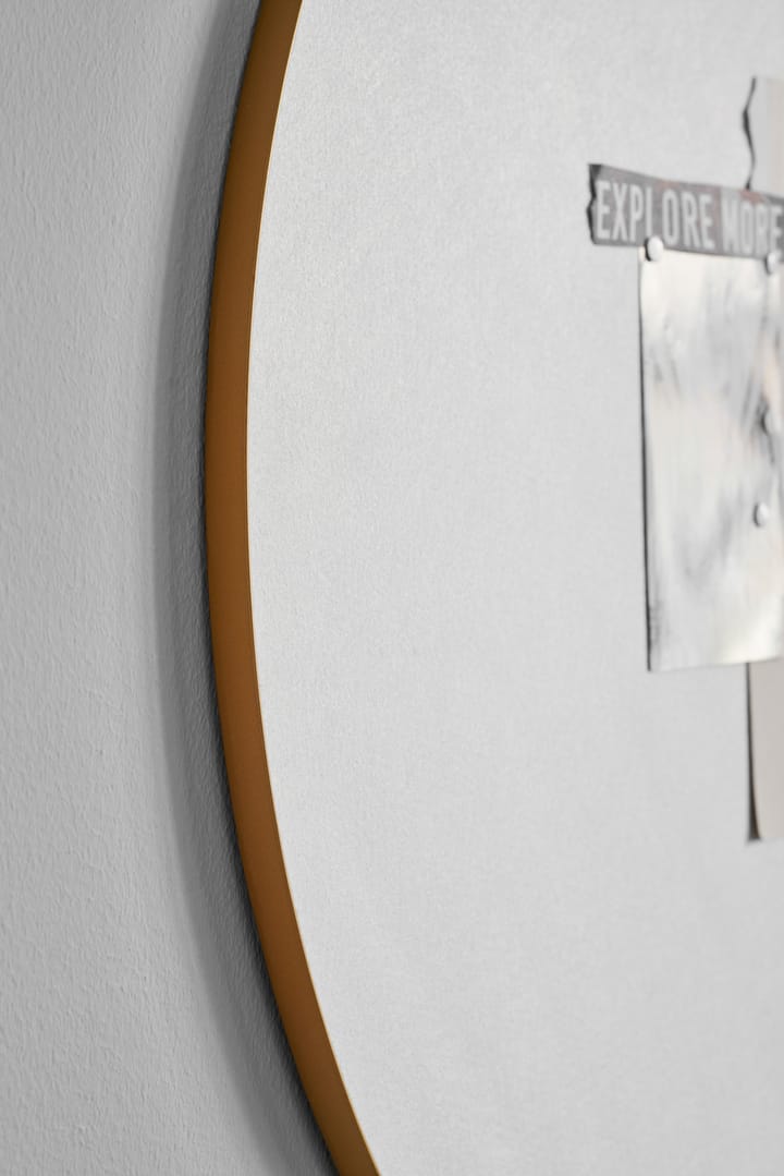 Retell pinboard opslagstavle Ø80 cm, Hvid/Messing Gejst