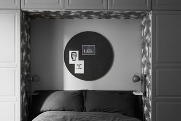 Retell pinboard opslagstavle Ø80 cm - Sort/Messing - Gejst
