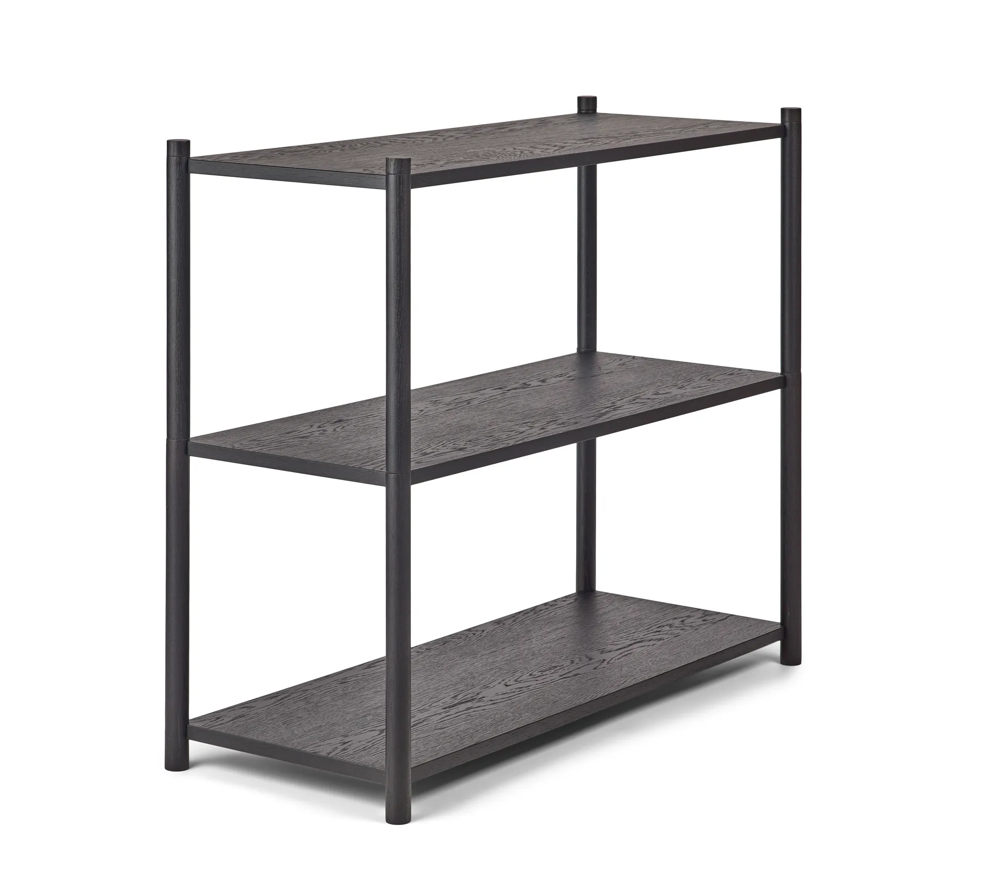 Sceene bookcase A, Sortbejdset eg Gejst
