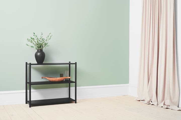 Sceene bookcase A, Sortbejdset eg Gejst
