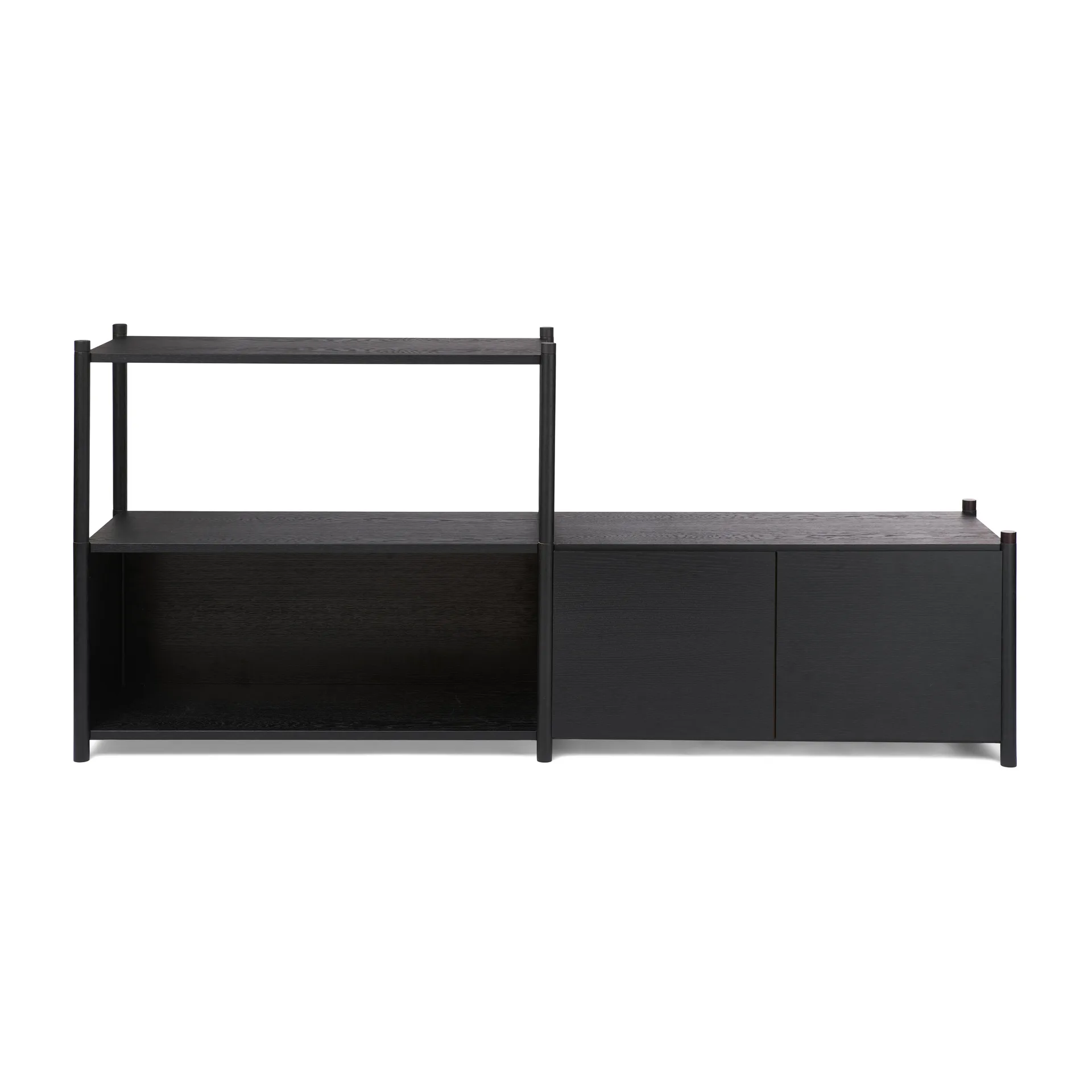 Sceene bookcase D, Sortbejdset eg Gejst