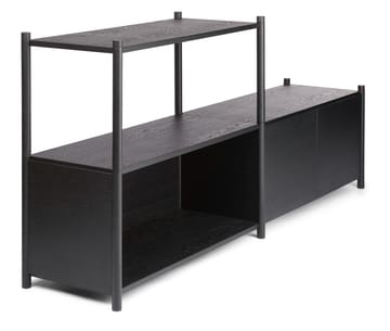 Sceene bookcase D - Sortbejdset eg - Gejst