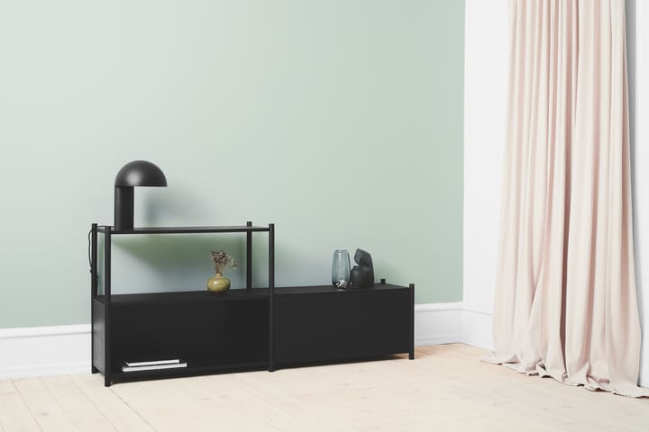 Sceene bookcase D, Sortbejdset eg Gejst