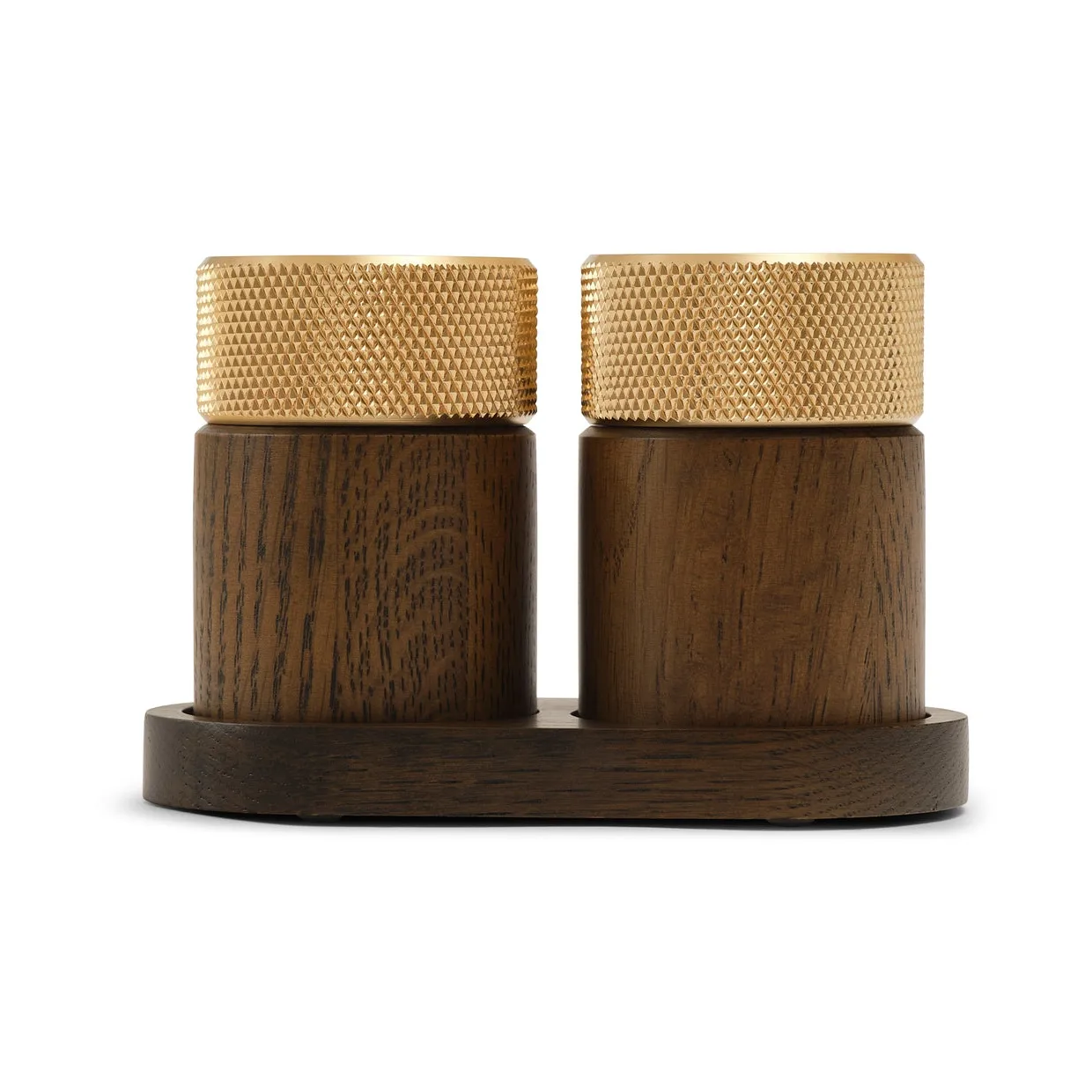 Sina salt- og peberkværn 6 cm, Mørk ask-messing Gejst