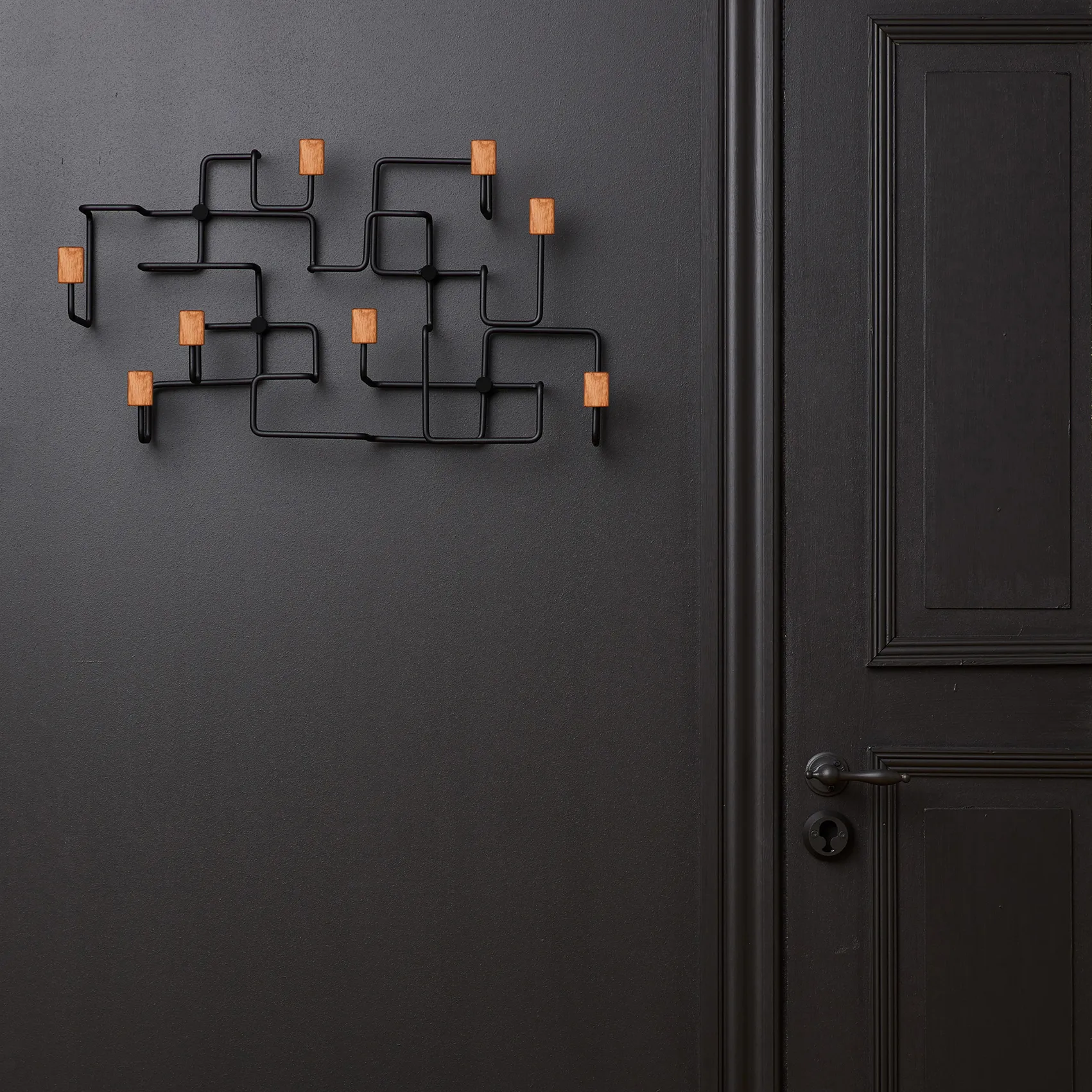 Underground tøjstativ, Sort/Eg Gejst