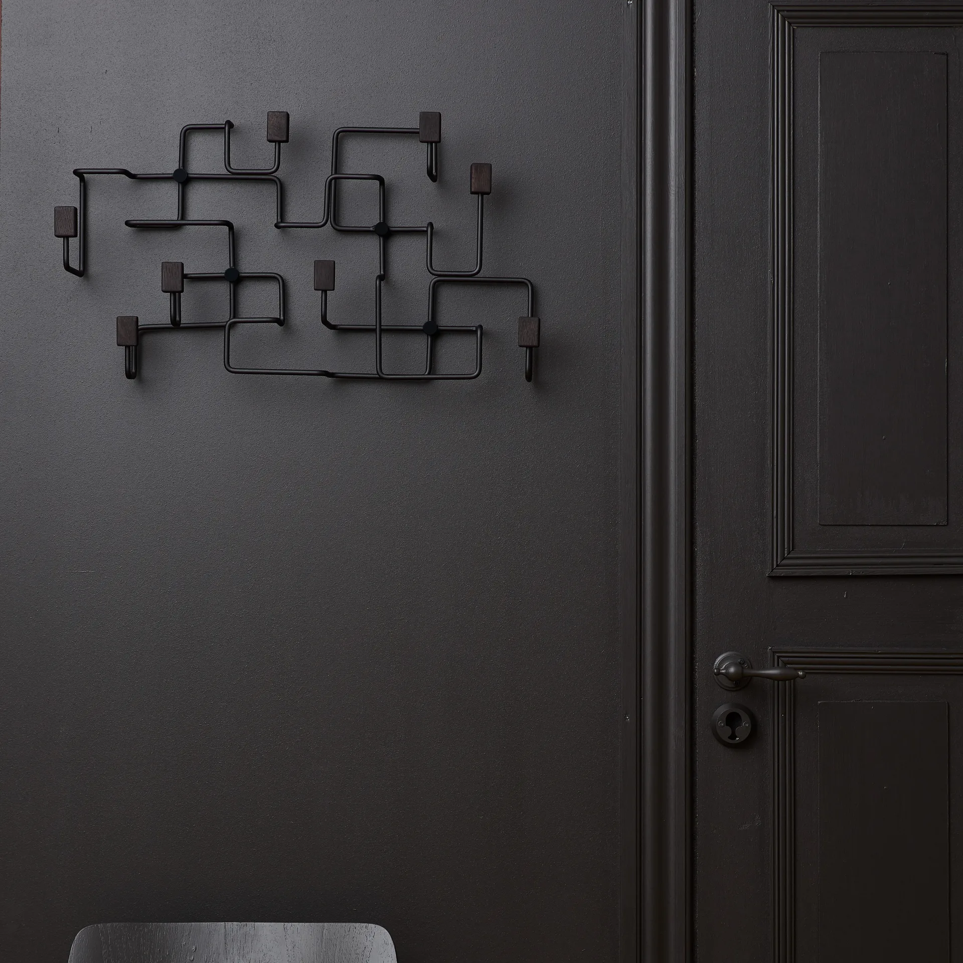 Underground tøjstativ, Sort/Sortbejdset egetræ Gejst