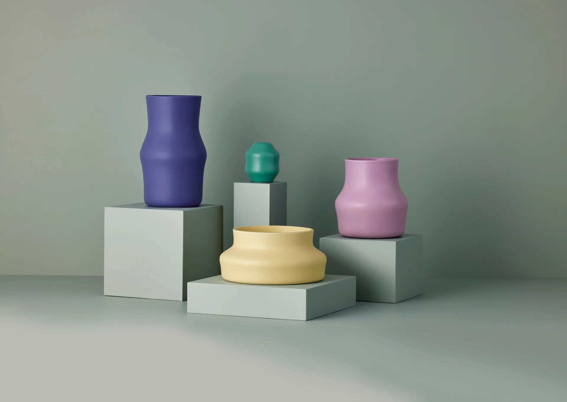 Dorotea vase 17x28 cm, Iris blue Gense