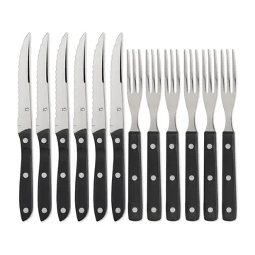 Gense Old Farmer Black grillbestik, 12 dele - 12 dele - Gense