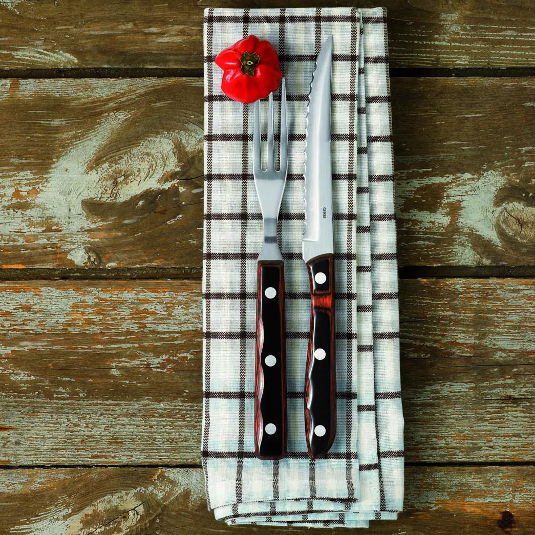 Gense Old Farmer Classic grillkniv, rødbrun Gense