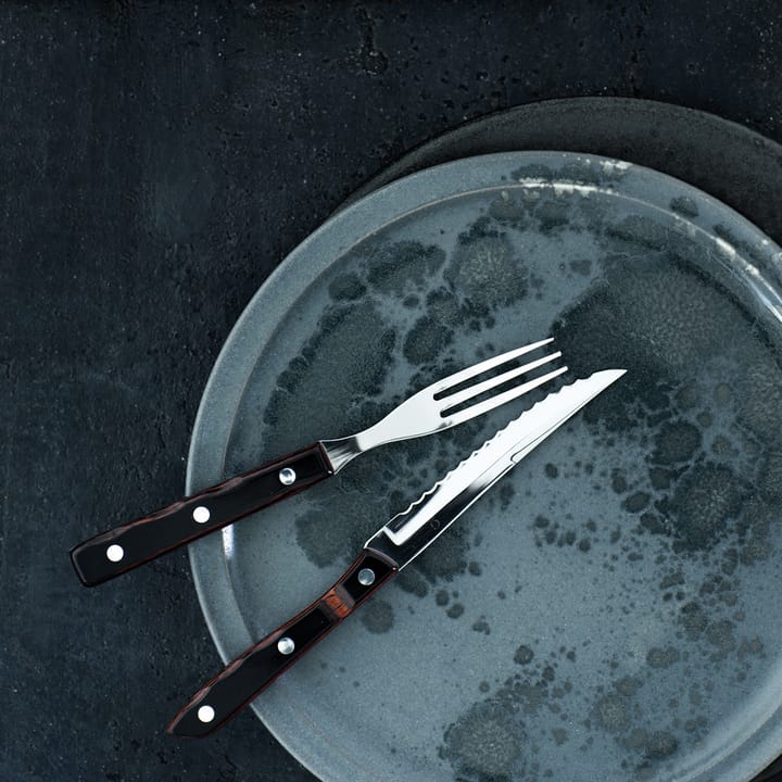 Gense Old Farmer Classic grillkniv - rødbrun - Gense