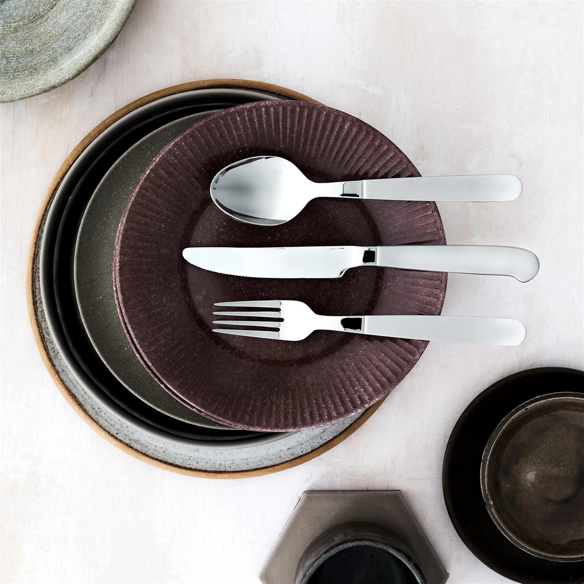 Rejka forret- og dessertgaffel, Rustfrit stål Gense