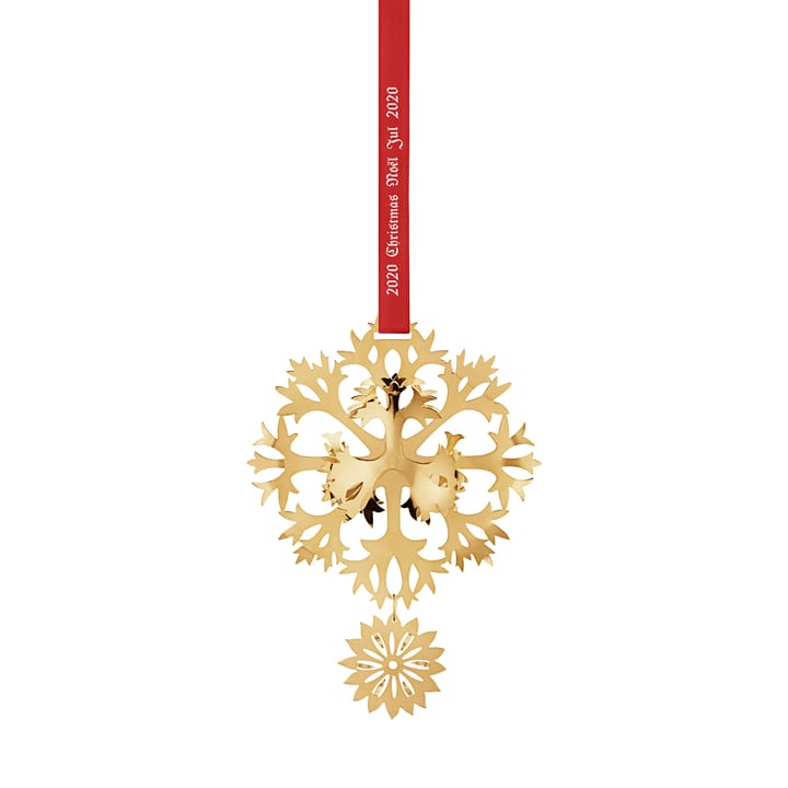 2020 årets julepynt Ice Flower - Forgyldt - Georg Jensen