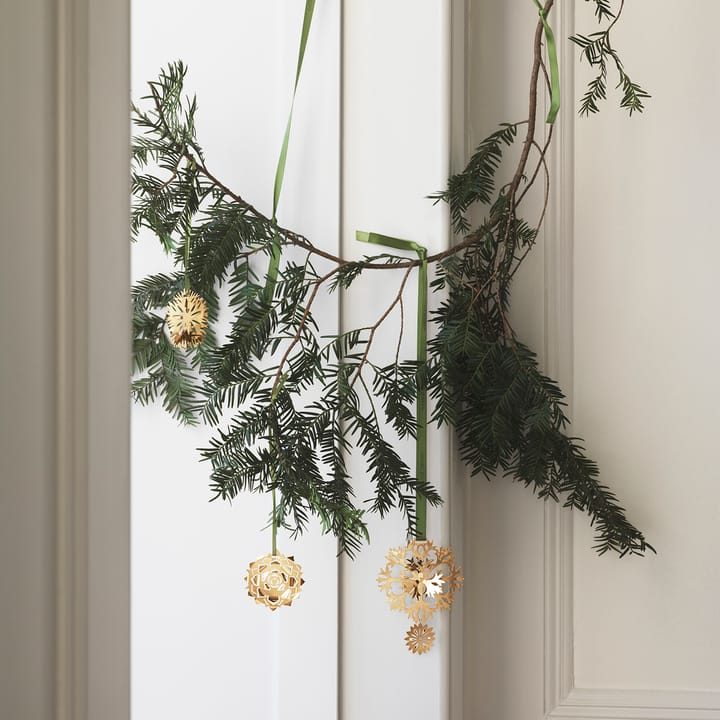 2020 årets julepynt Ice Flower - Forgyldt - Georg Jensen