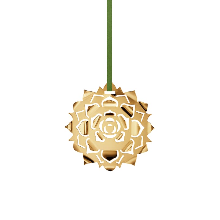 2020 Ice Rosette julepynt - Forgyldt - Georg Jensen