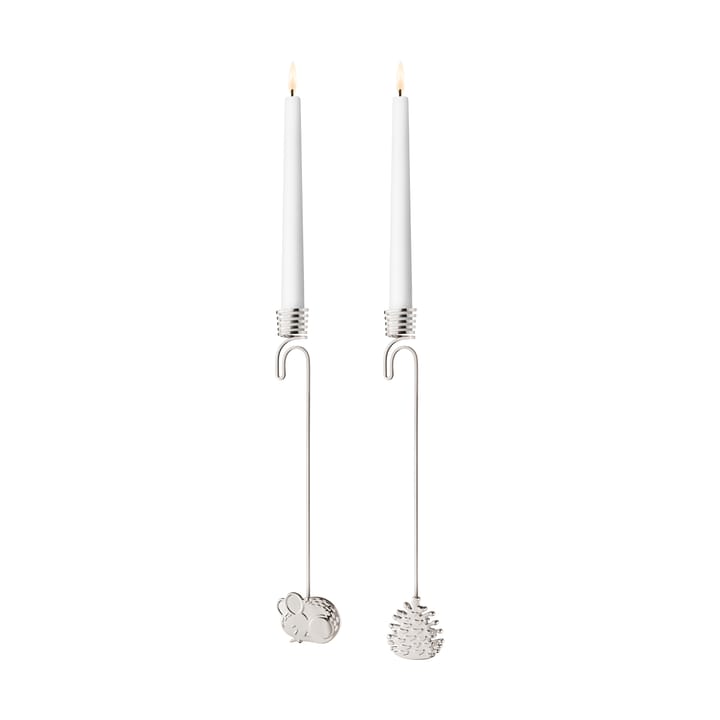 2023 lysestage hængende 2 dele - Palladiumbelagt - Georg Jensen