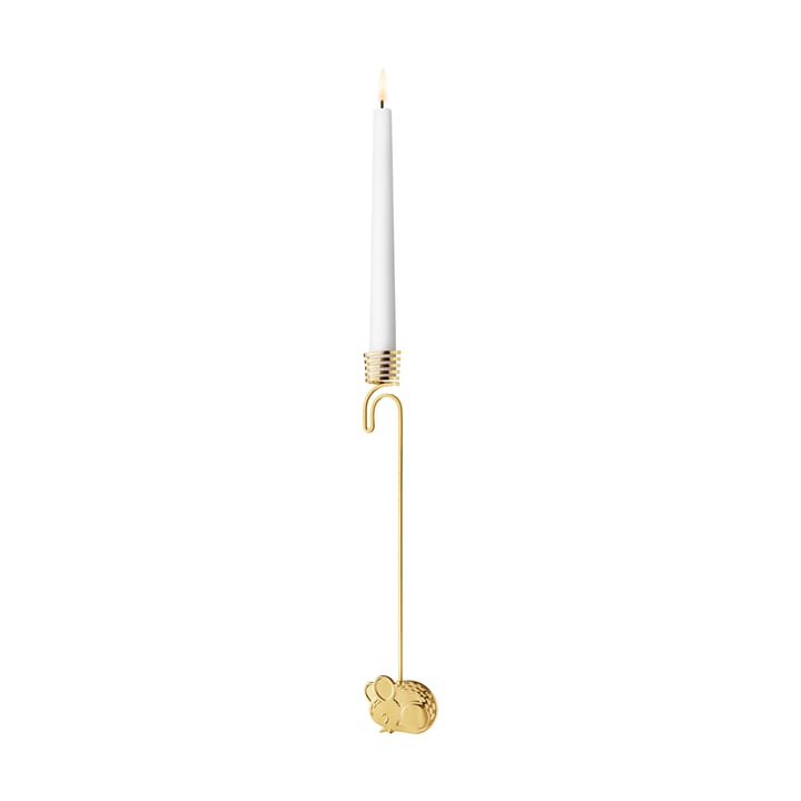 2023 lysestage hængende mus - Forgyldt - Georg Jensen