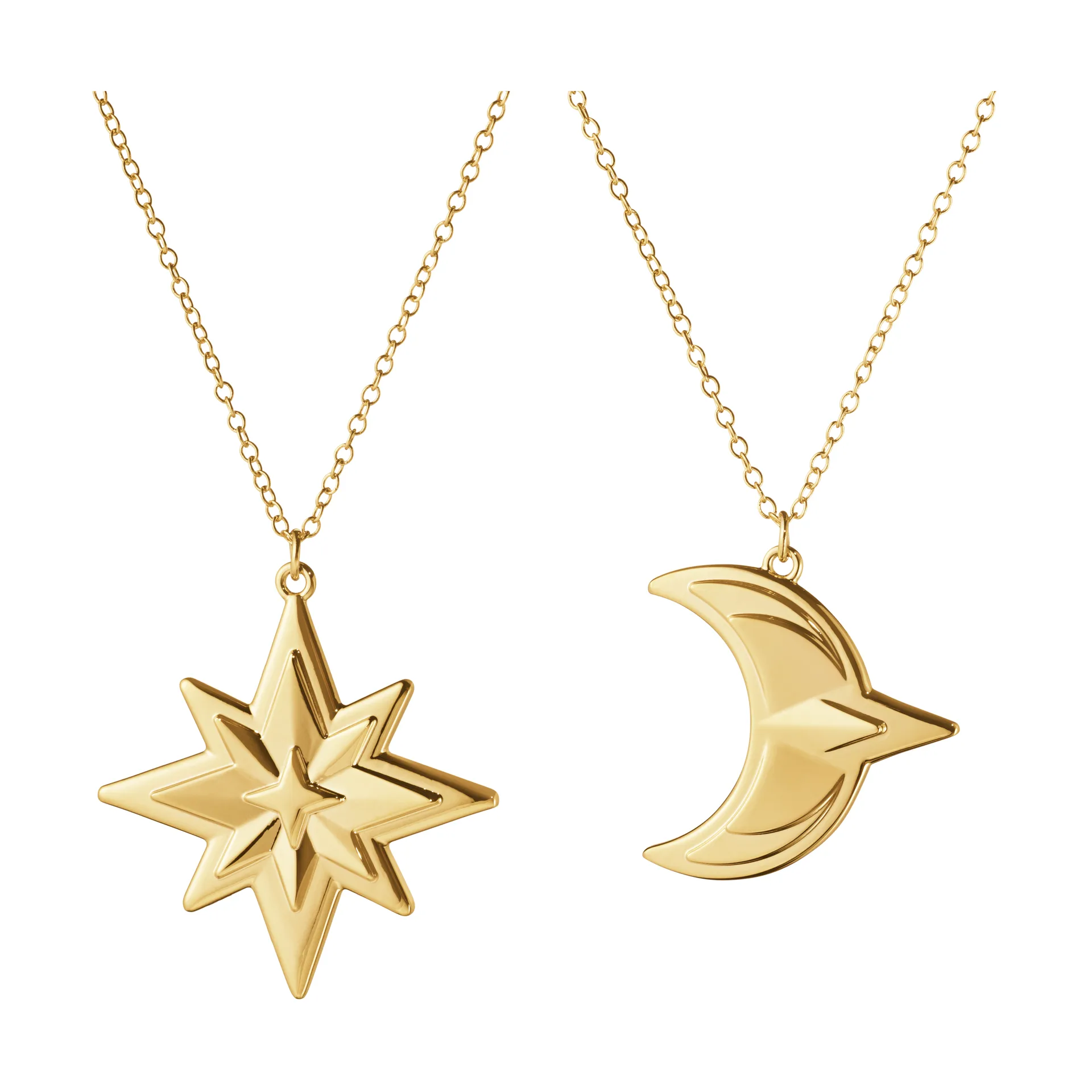 2024 juleophæng 2 dele, Guldbelagt Georg Jensen