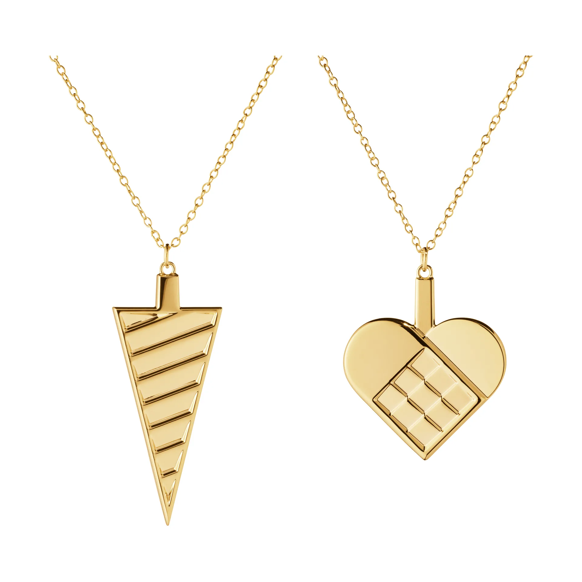 2025 års gavesæt julepynt 2 dele, Guldpladeret zinklegering Georg Jensen