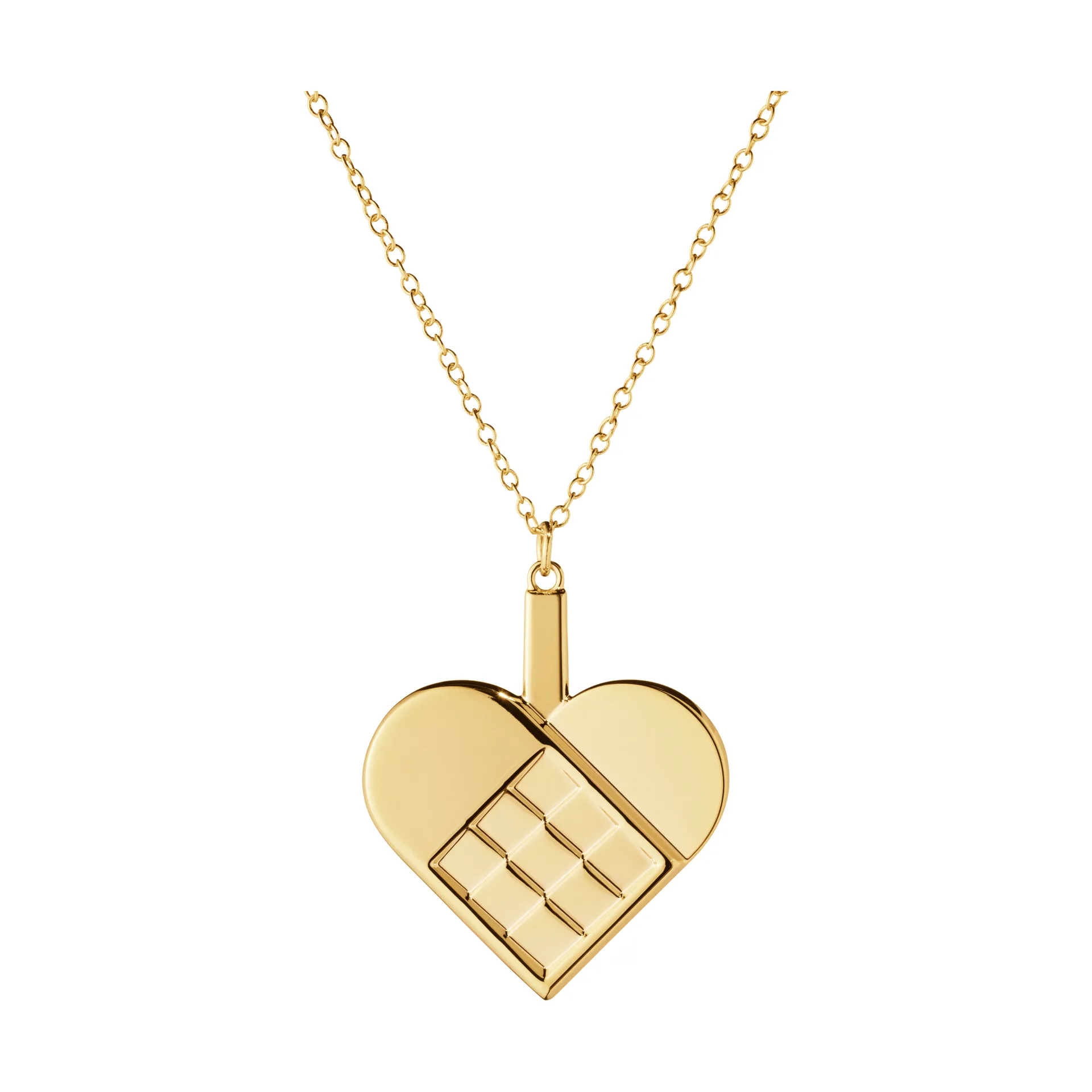 2025 års julepynt hjerte, Guldpladeret zinklegering Georg Jensen