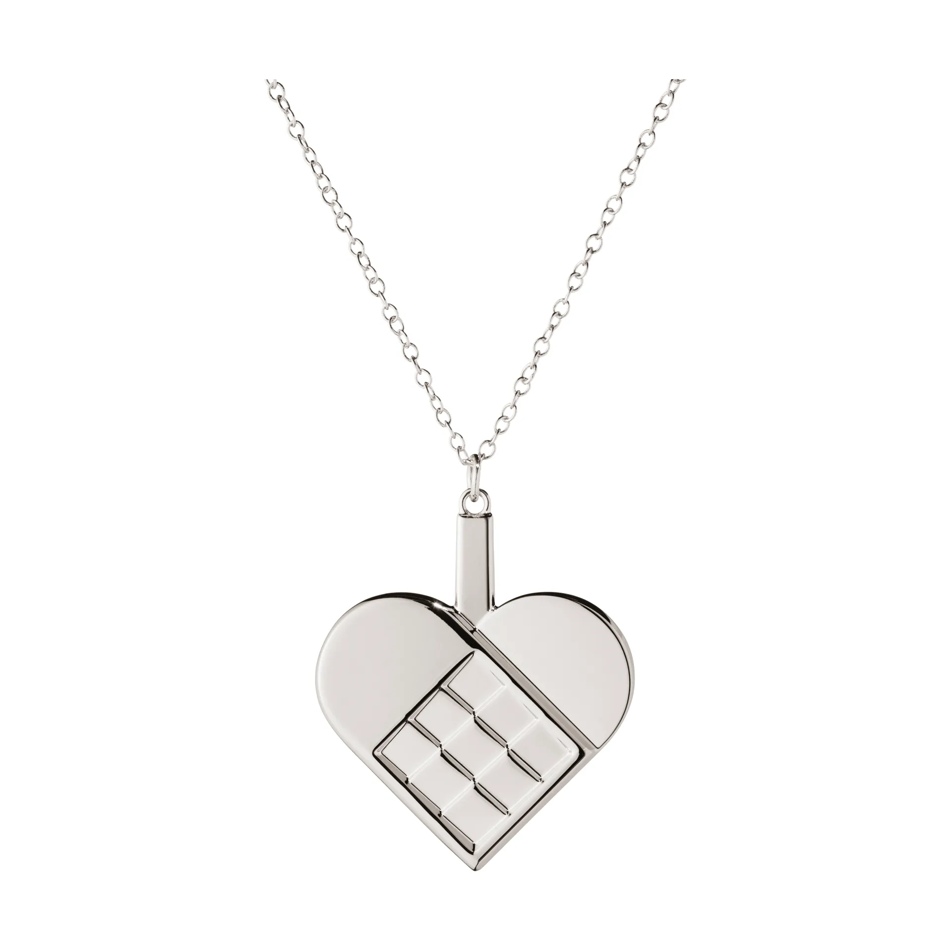 2025 års julepynt hjerte, Palladiumbelagt zinklegering Georg Jensen