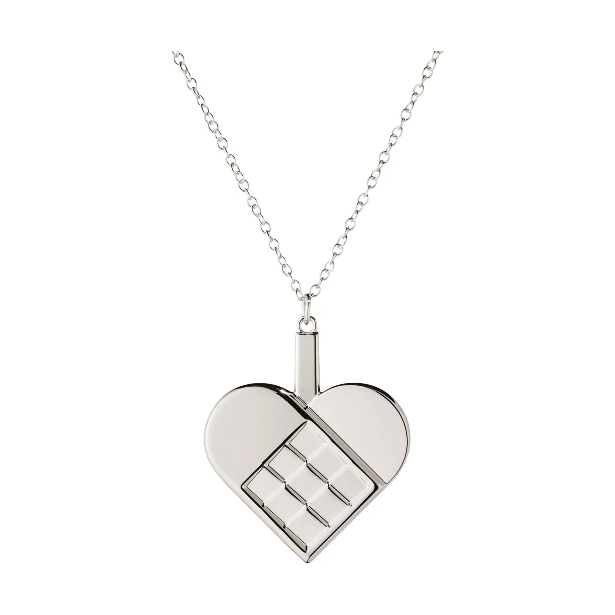 Georg Jensen 2025 års julepynt hjerte Palladiumbelagt zinklegering