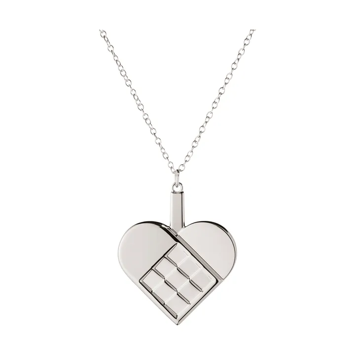 2025 års julepynt hjerte - Palladiumbelagt zinklegering - Georg Jensen