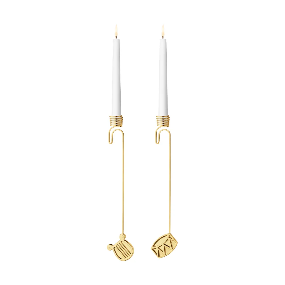Georg Jensen 2026 års lysestagesæt Guld