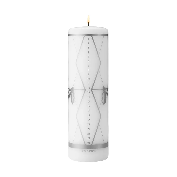 2026 kalenderlys - sølvtryk - Georg Jensen