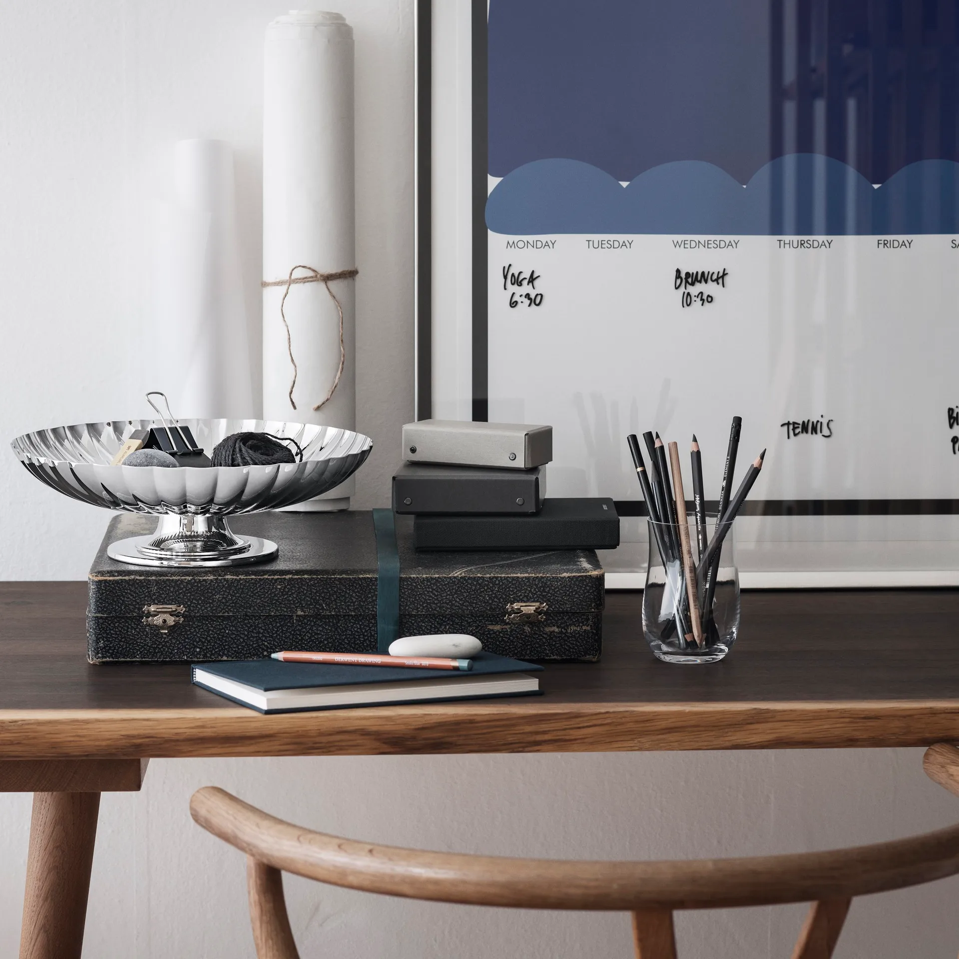 Bernadotte fad på fod, Ø 28 cm Georg Jensen