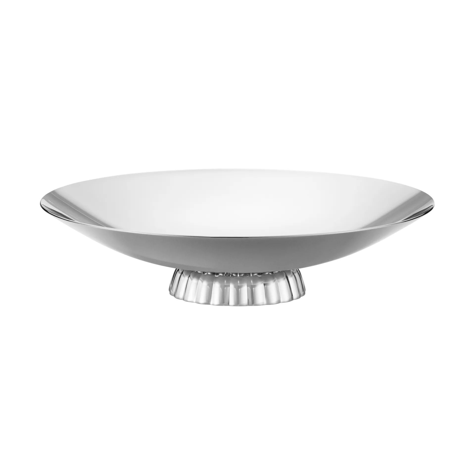 Bernadotte lavt serveringsfad, Rustfrit stål, Ø28 cm Georg Jensen