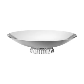 Bernadotte lavt serveringsfad - Rustfrit stål, Ø34 cm - Georg Jensen