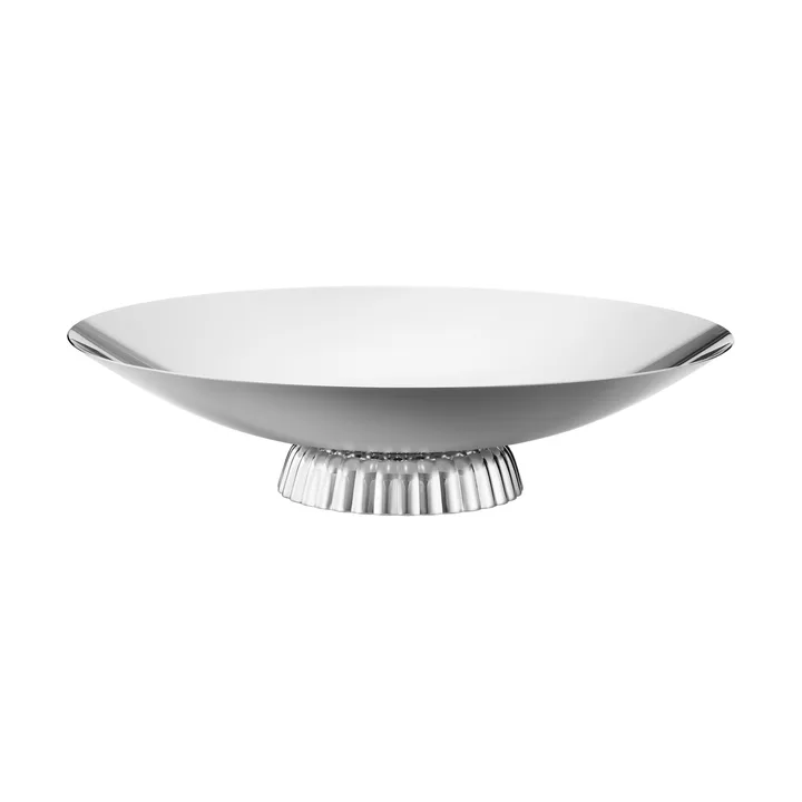 Bernadotte lavt serveringsfad - Rustfrit stål, bordsopsats. Ø40 cm - Georg Jensen