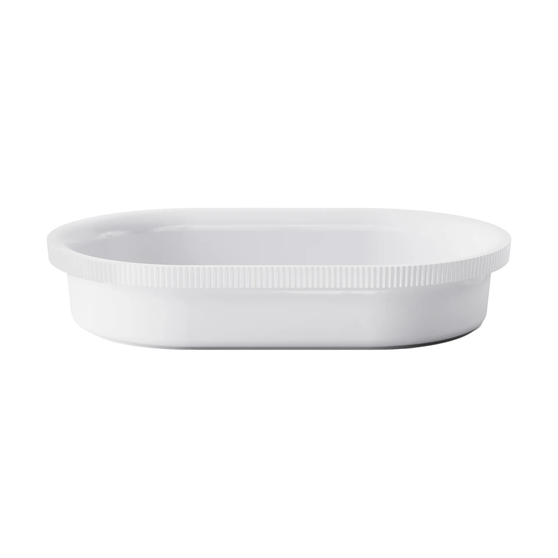 Bernadotte ovnfast fad oval 20,1x31,6 cm, Hvid Georg Jensen