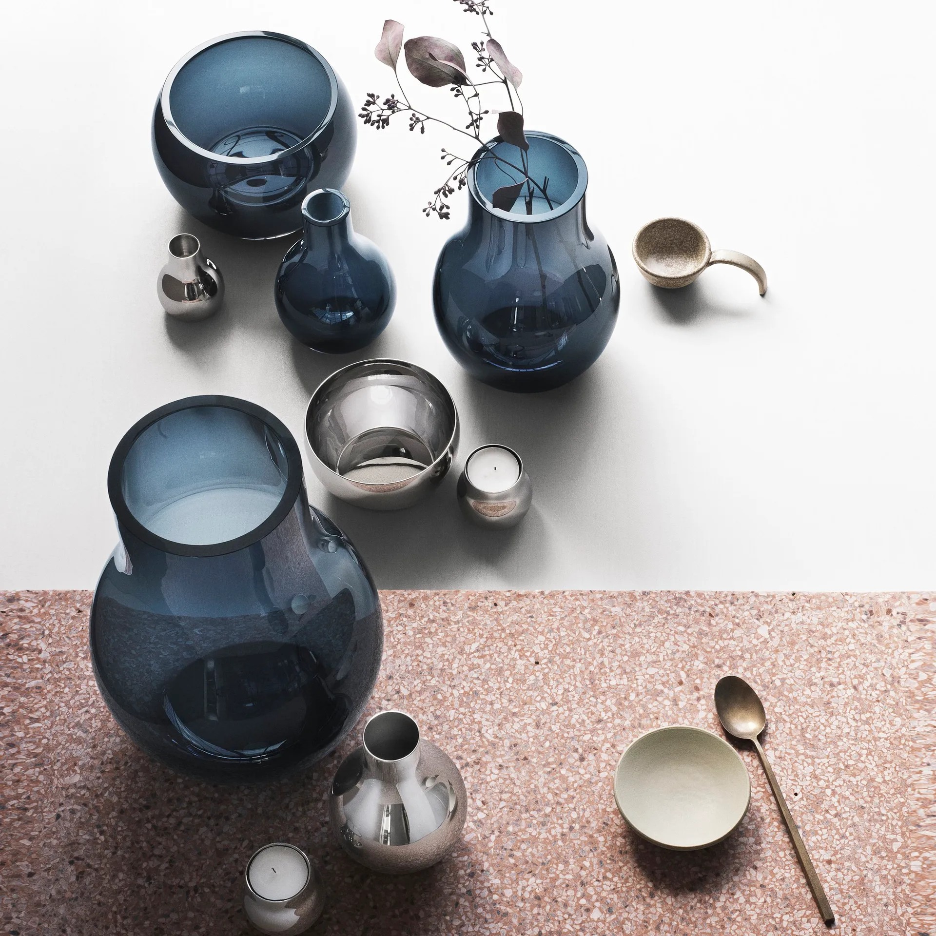 Cafu glasvase blå, ekstra lille, 14,8 cm Georg Jensen