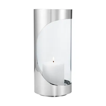 Chrome contours hurricane fyrfadsstage 28 cm - Rustfrit stål - Georg Jensen