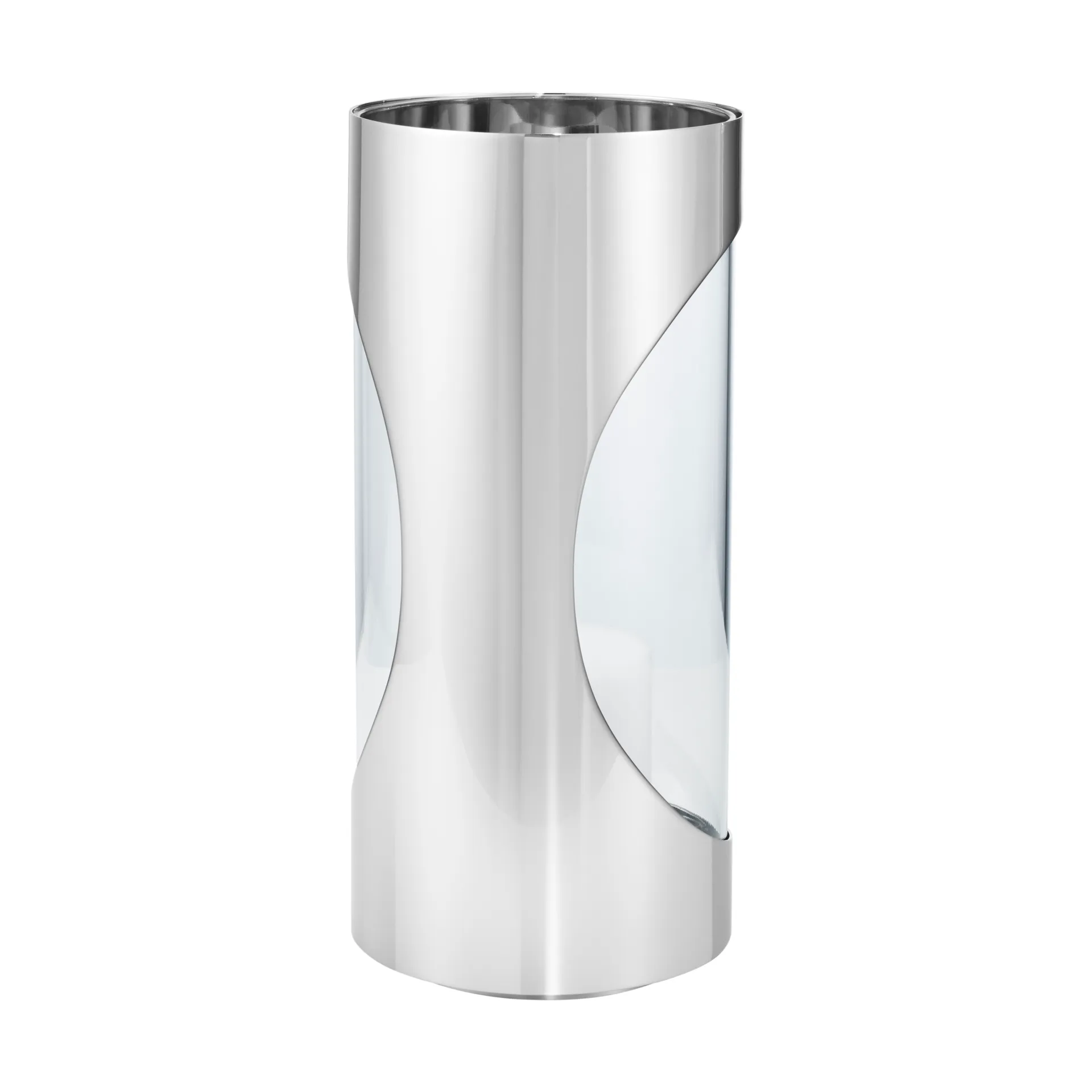 Chrome contours hurricane fyrfadsstage 28 cm, Rustfrit stål Georg Jensen