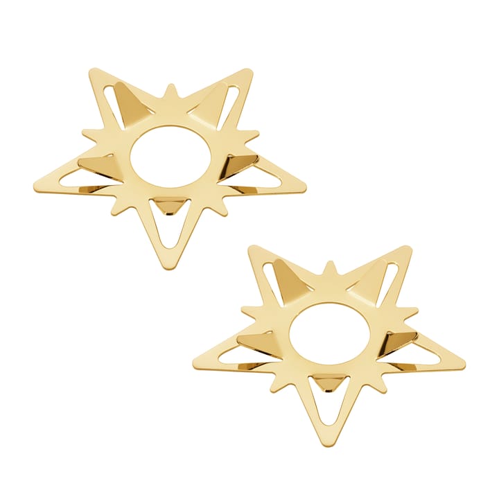 Classic christmas lysmanchet stjerne 2-pak
, Guld Georg Jensen