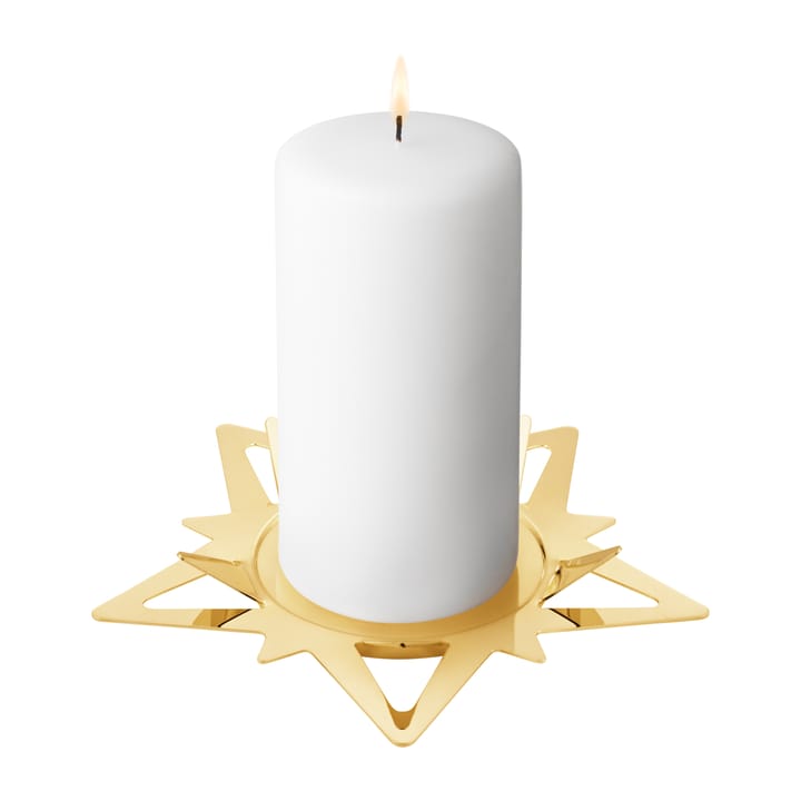 Classic christmas star bloklysestage Ø16 cm, Guld Georg Jensen
