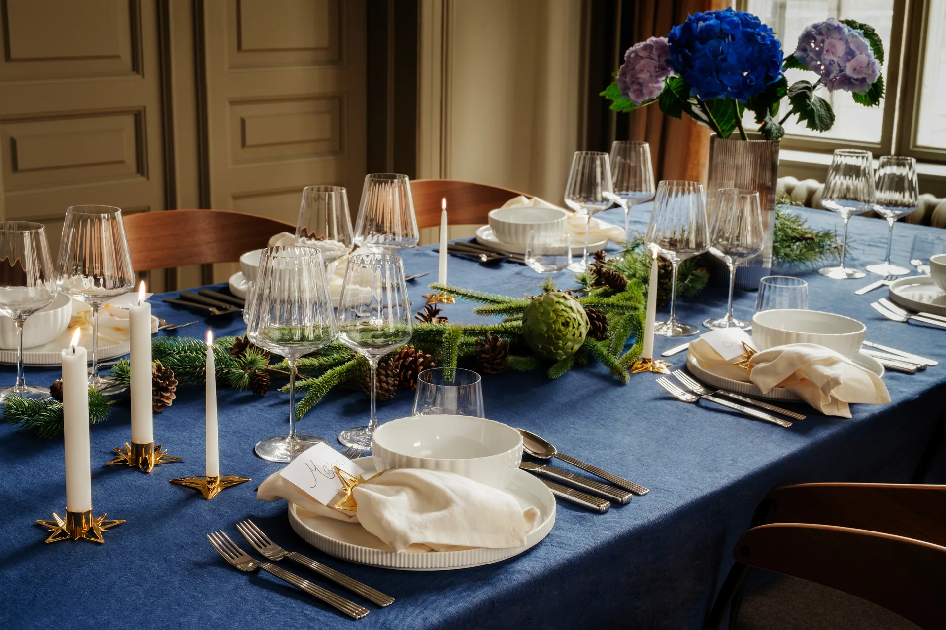 Classic christmas star lysestage Ø9 cm 2-pak
, Guld Georg Jensen