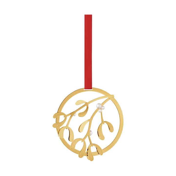 Georg Jensen julevedhæng mistelten - Guldpladeret messing - Georg Jensen