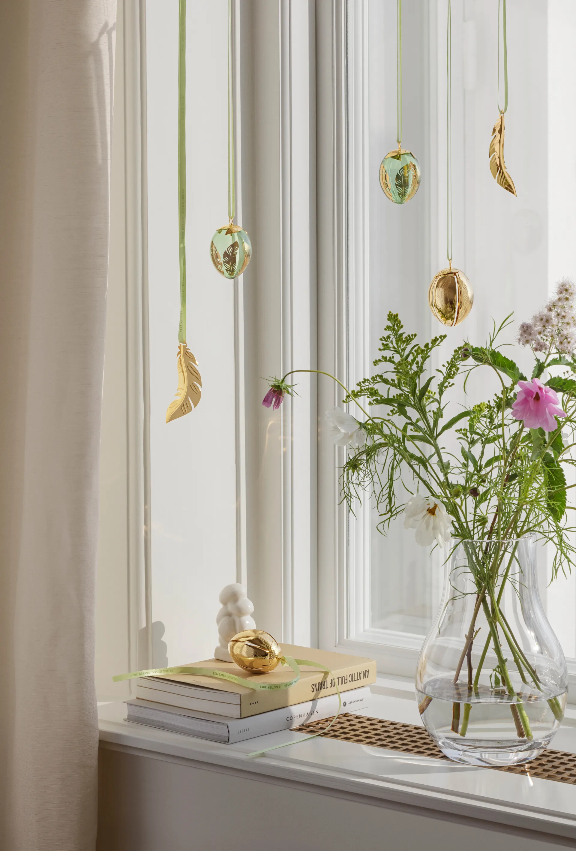 Georg Jensen påskeæg ornament 2024, 18 K Guldbelagt Georg Jensen