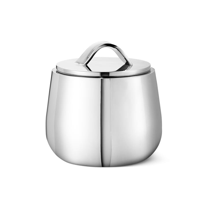 Helix sukkerskål med låg - Rustfrit stål - Georg Jensen