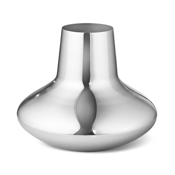 Henning Koppel vase rustfrit stål - Medium, 18,5 cm - Georg Jensen