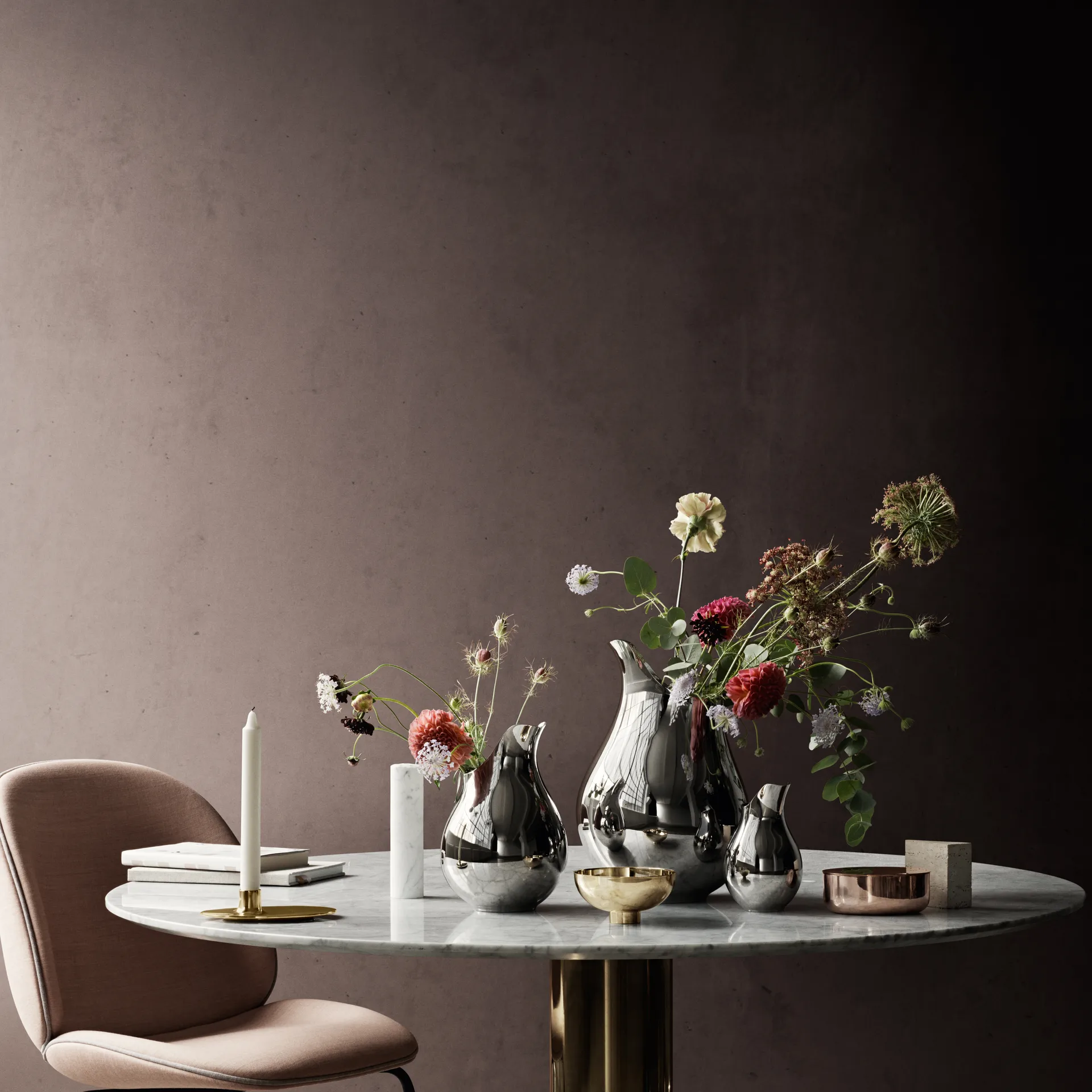 Ilse skål messing, Ø 12,5 cm Georg Jensen