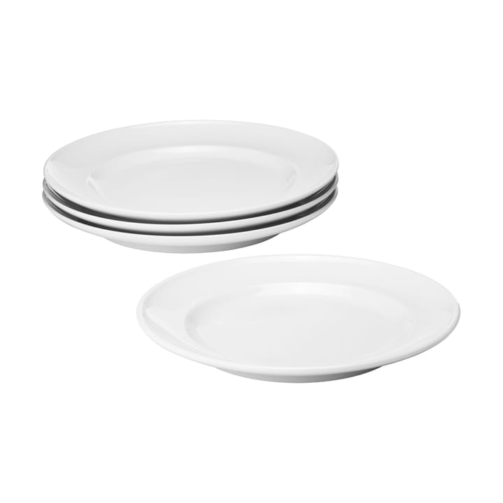 Koppel sidetallerken Ø16 cm 4-pak - Hvid - Georg Jensen