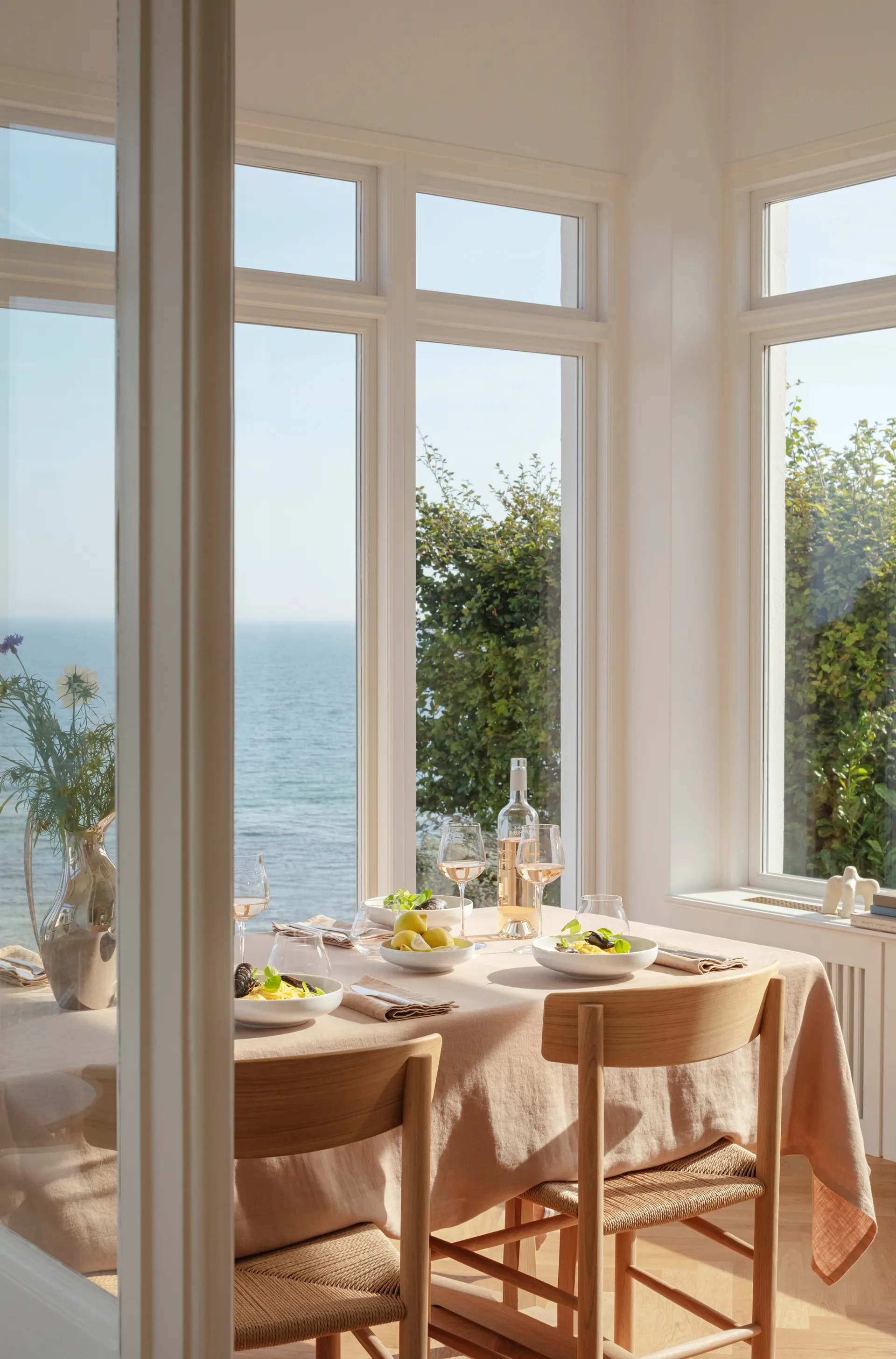 Koppel sidetallerken Ø16 cm, Hvid Georg Jensen