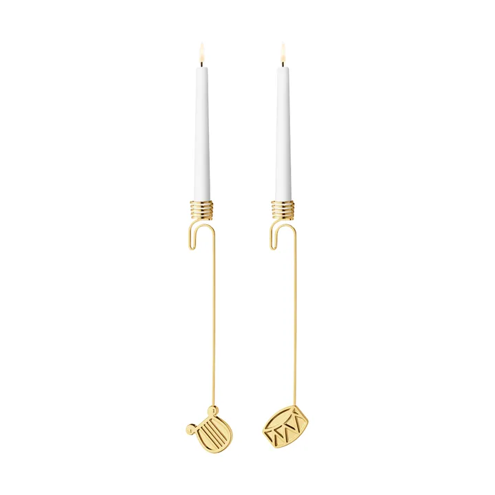 lysestagesæt 2026 - guld - Georg Jensen