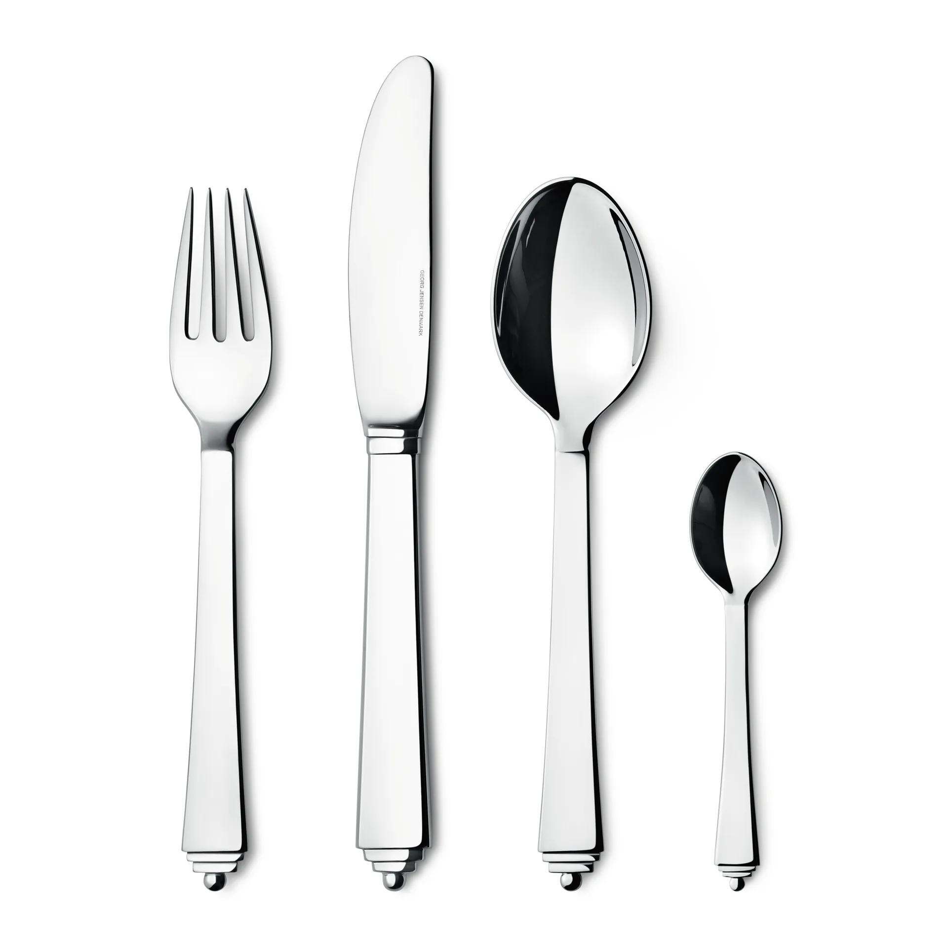 Pyramide bestiksæt, 4 dele Georg Jensen