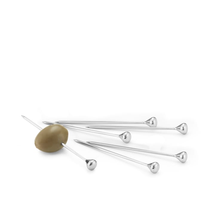 Sky cocktailpinde 6-pak - Rustfrit stål - Georg Jensen