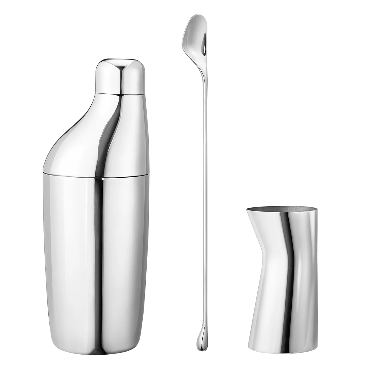 Sky set shaker Barske Måleglas, Rustfrit stål Georg Jensen